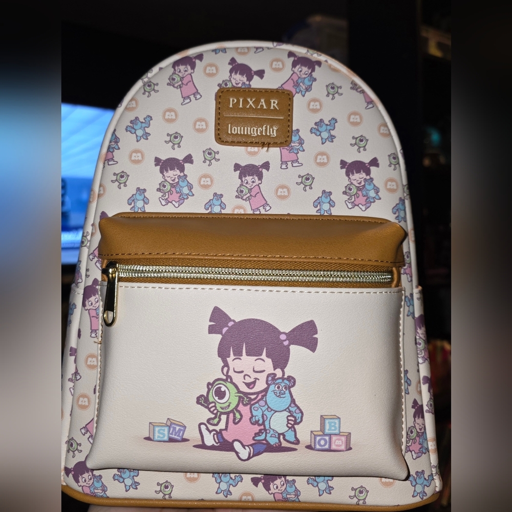 Brand New! Loungefly Disney Pixar Monsters, Inc. Boo Mini Backpack